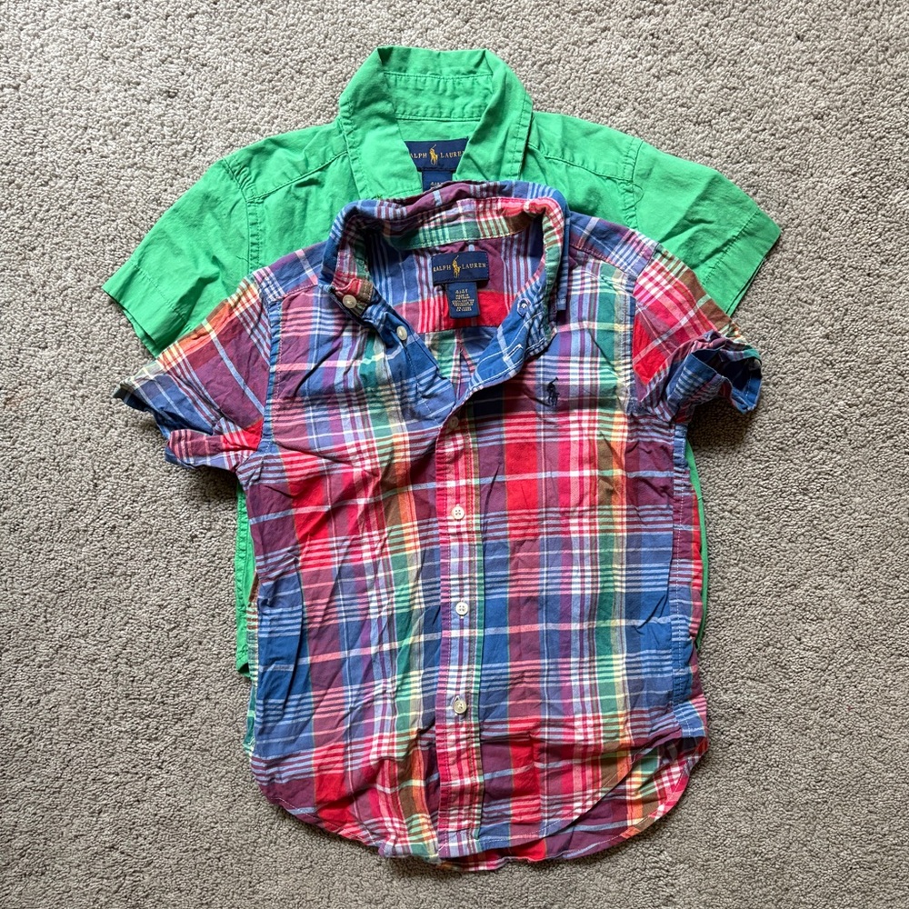 Ralph Lauren 4/4T Button-Up Shirts Bundle of 2